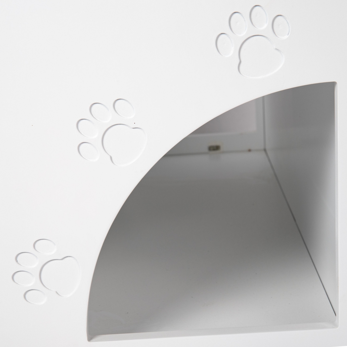 Streamdale Furniture Wooden Cat Litter Box Enclosure with Scratch Pad and Storage