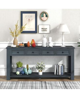 CONSOLE TABLE w/DRAWERS & SHELF for Entryway