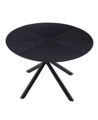 47.25" Round MDF Coffee Table with Metal Base