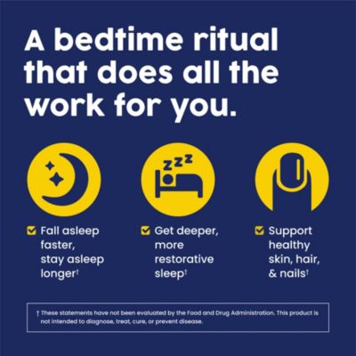 Collagen PM - Lemon Nighttime Collagen Peptides Powder with Magnesium, GABA, L-Theanine and Melatonin - 20 Servings