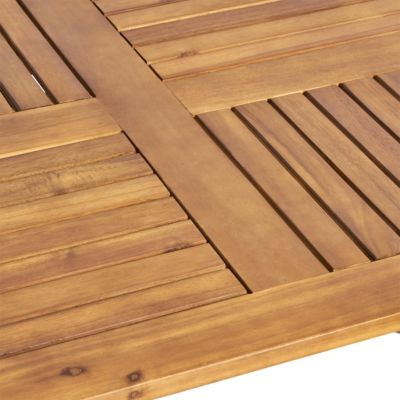 Streamdale Elegant Oval Acacia Wood Table with Teak Finish for Outdoor Patios