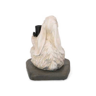 Streamdale Playful Rabbit Umbrella Base Heavy, Resin-Finished Concrete, Adaptable