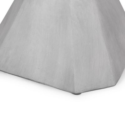 Streamdale Lightweight Concrete Hourglass Side Table for Indoor/Outdoor Use