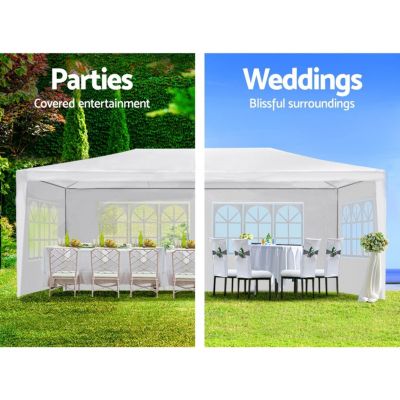 Streamdale Wedding Canopy Tent with Sidewalls (10x20')