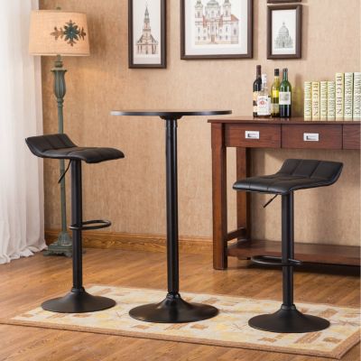 Belham Metal Bar Set with 2 Swivel Stools