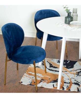 White Round Dining Set with 2 Chairs