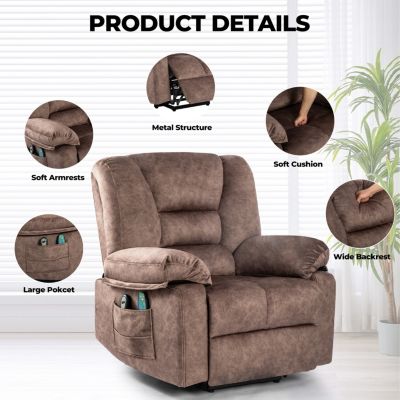 Streamdale Power Lift Recliner Chair Sofa for Elderly with Massage
