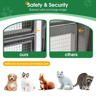 Streamdale Spacious Cat Enclosure with UV Roof and Multiple Platforms