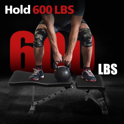 Streamdale Foldable Sit-Up Bench with 6 Back and 4 Seat Positions