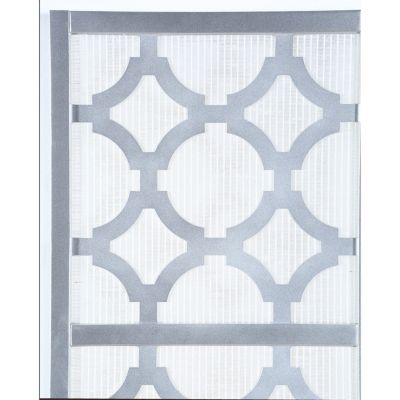 Quarterfoil infused Diamond Design 4-Panel Room Divider, Silver