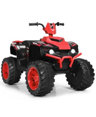 12V Kids Ride-On ATV with LED Lights and Treaded All-Terrain Tires