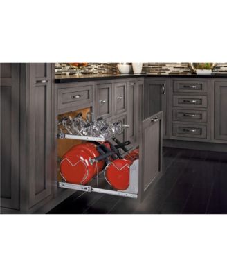 Pull Out Cabinet Pot and Pan Organzier, 21" Width, 5CW2-2122-CR