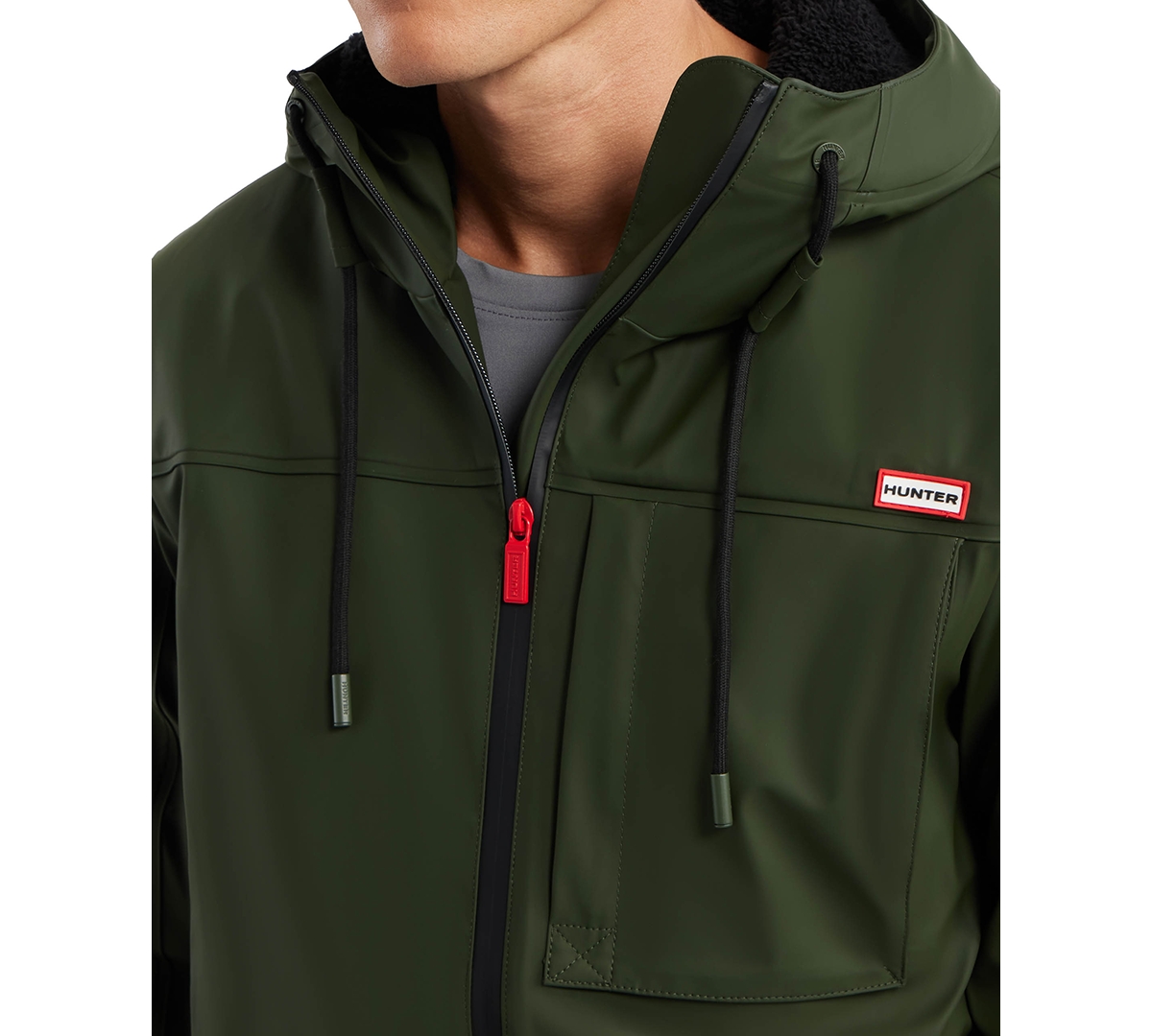 Hunter Men's Mill Hooded Waterproof Jacket