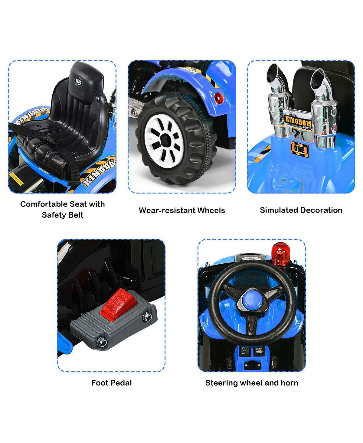 Skonyon 12V Battery Powered Kids Ride-on Dumper Truck