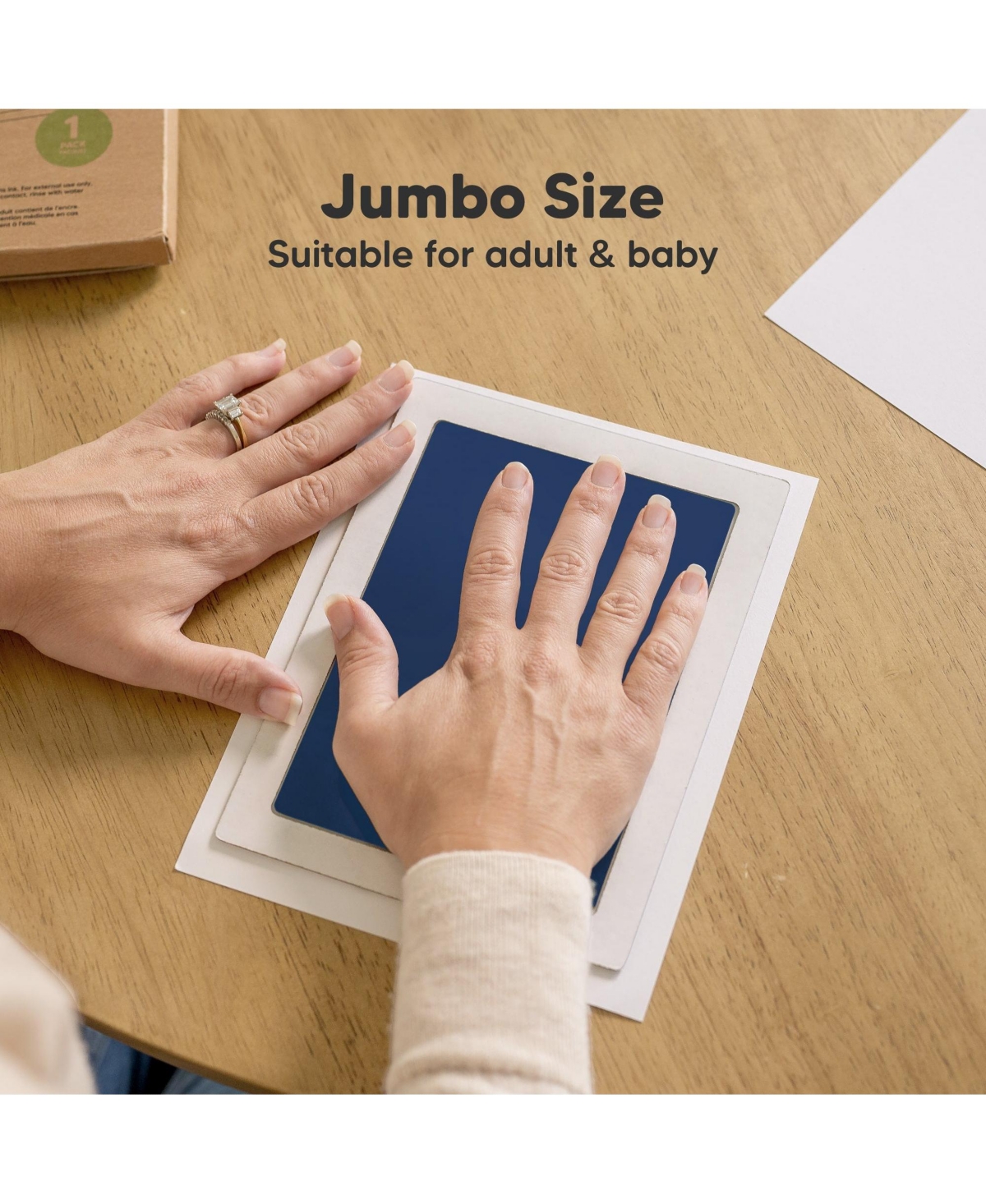 KeaBabies 1pk Inkless Ink Pad for Baby Hand and Footprint Kit, Clean Touch Dog Paw, Dog Nose Print Kit, Baby & Pet Safe