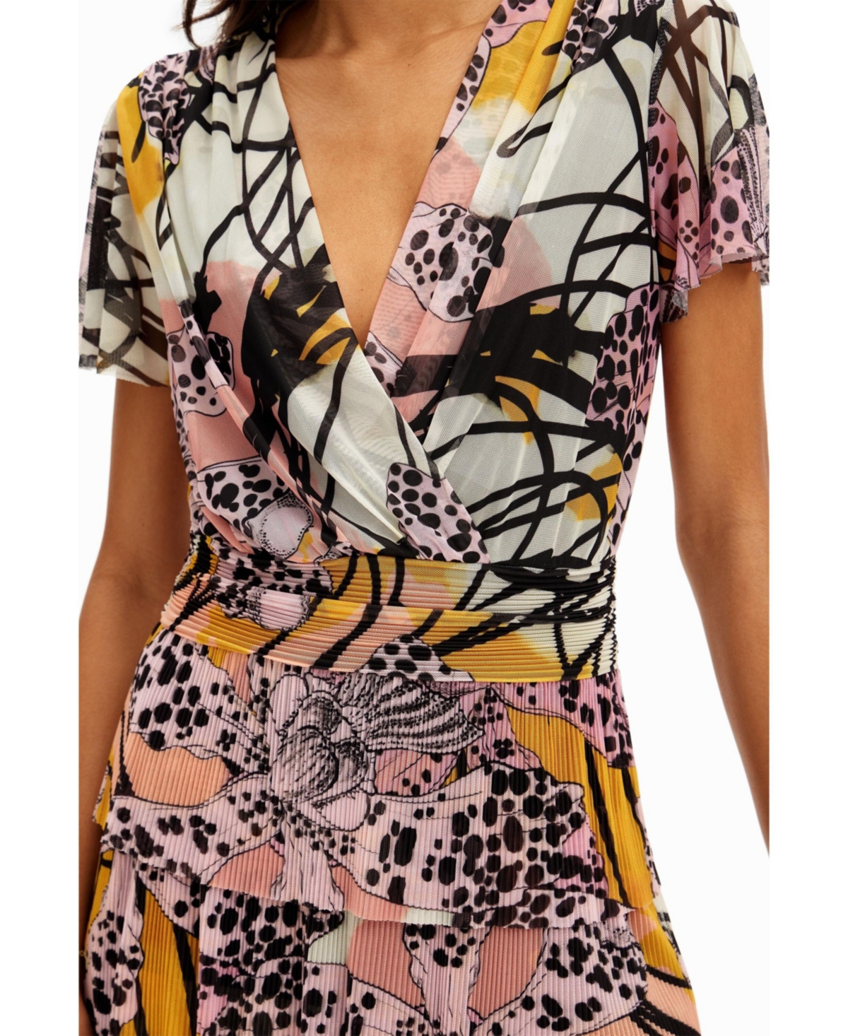 Desigual Women's M. Christian Lacroix orchid mini dress