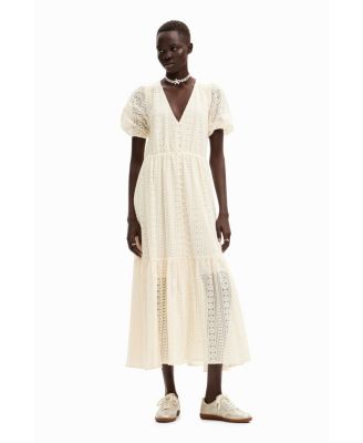 Desigual Women's Long embroidered dress - Macy's