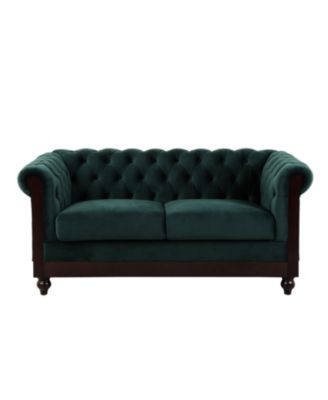 59" Velvet Loveseat Sturdy Pine Frame, Luxurious Comfort