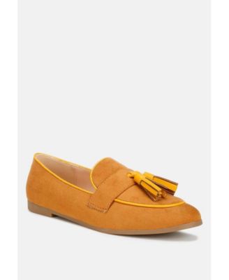 Folklore Micro Suede Tassel Loafers