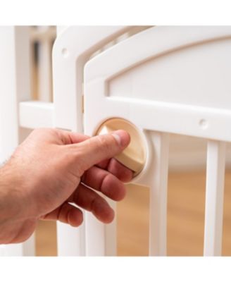 USA 8-Panel 34-inch Exercise Pet Playpen with Door, White