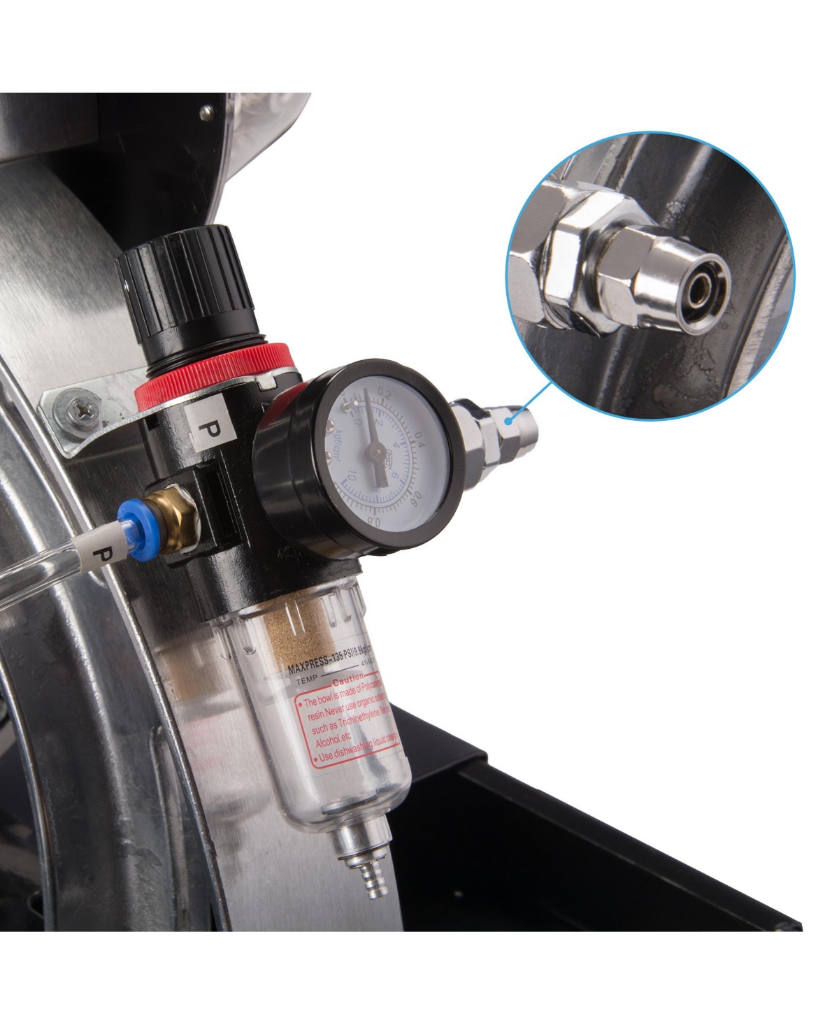 Yescom Pneumatic Grommet Press Machine with #2 4000 Grommets Punching Foot Pedal Banner