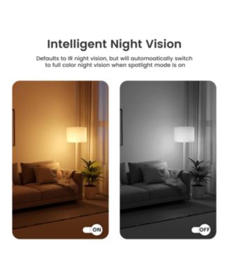 Smart Wi-Fi 2K/4MP PTZ Light Bulb Security Camera