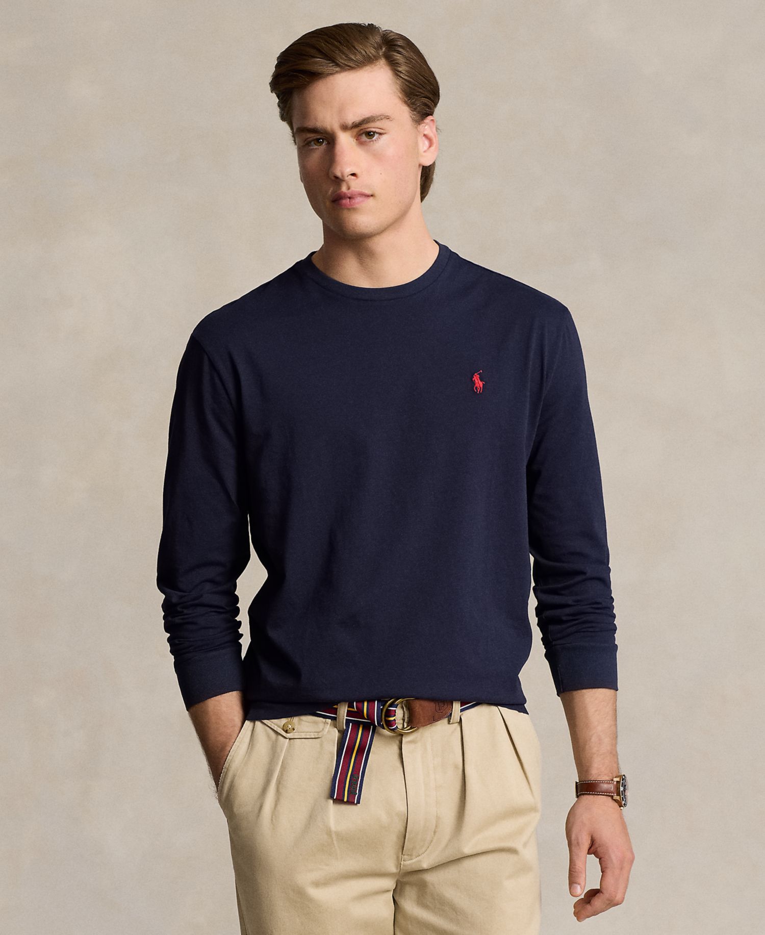 Men's Classic-Fit Jersey Long-Sleeve T-Shirt