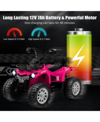12V Kids Ride On ATV 4 Wheeler with MP3 and Headlights