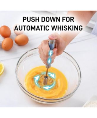 Egg Beater Whisk – Manual & Push Hand Mixer for Cooking & Baking