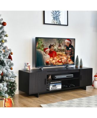 Modern TV Stand – Fits TVs up to 65", Storage Cabinet – Sleek Media Entertainment Center for Living Room or Bedroom Setup