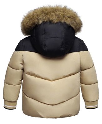 Toddler Boys Fleece Lined Puffer Jacket Coat 2T-5T