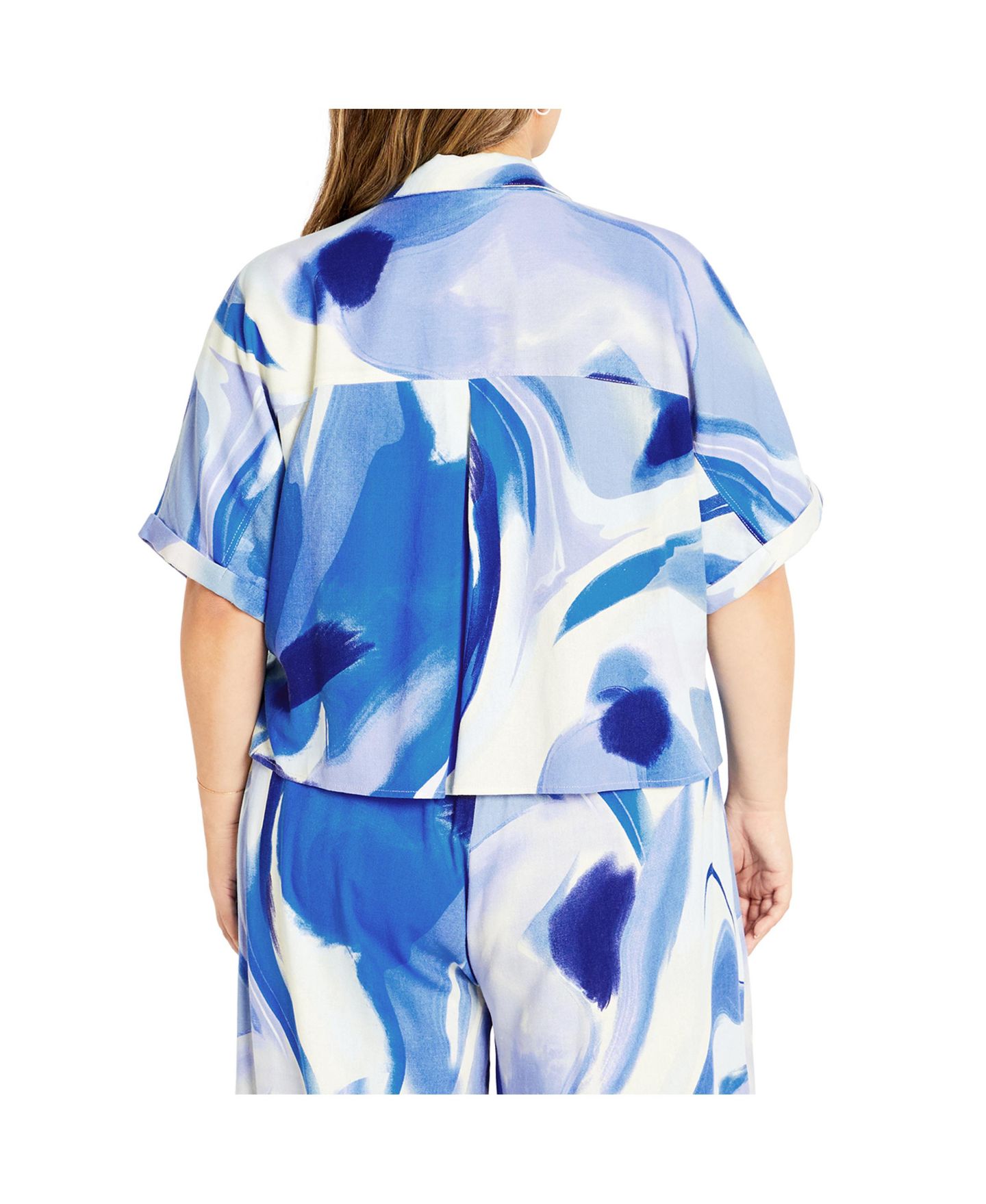 Женская рубашка CITY CHIC Esme Print, цвет: Whirlpool — фото 3