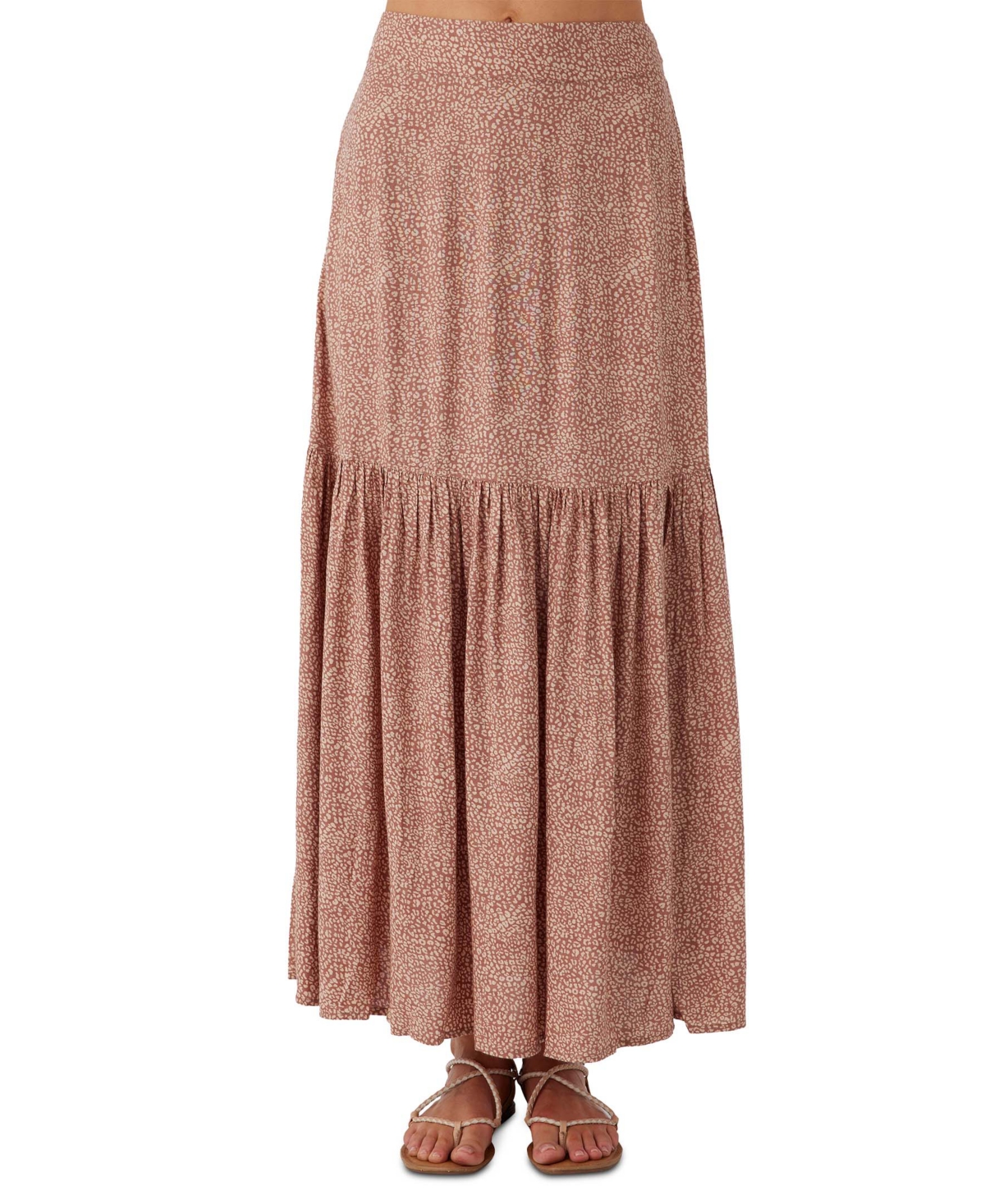 O'Neill Juniors' Tinslie Printed Tiered Maxi Skirt