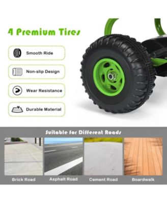 4 Wheel Pedal Powered Ride On Car with Adjustable Seat