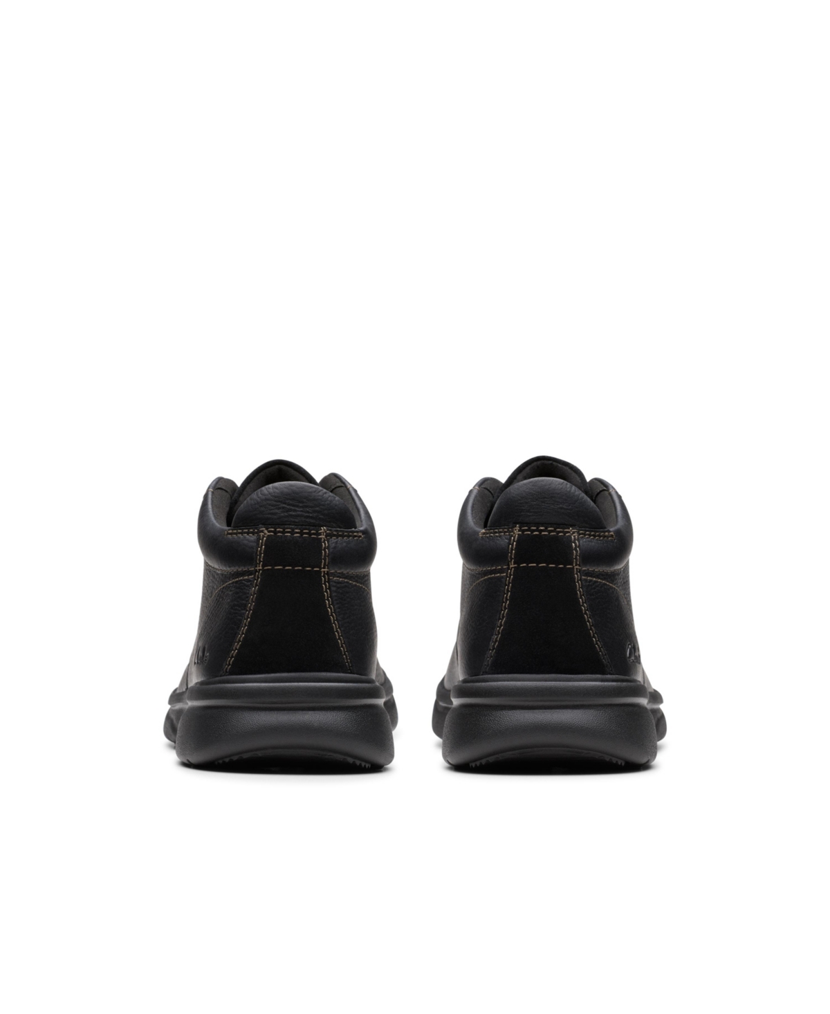 Clarks Bradley Up Leather Boot In Dark Brown Leather