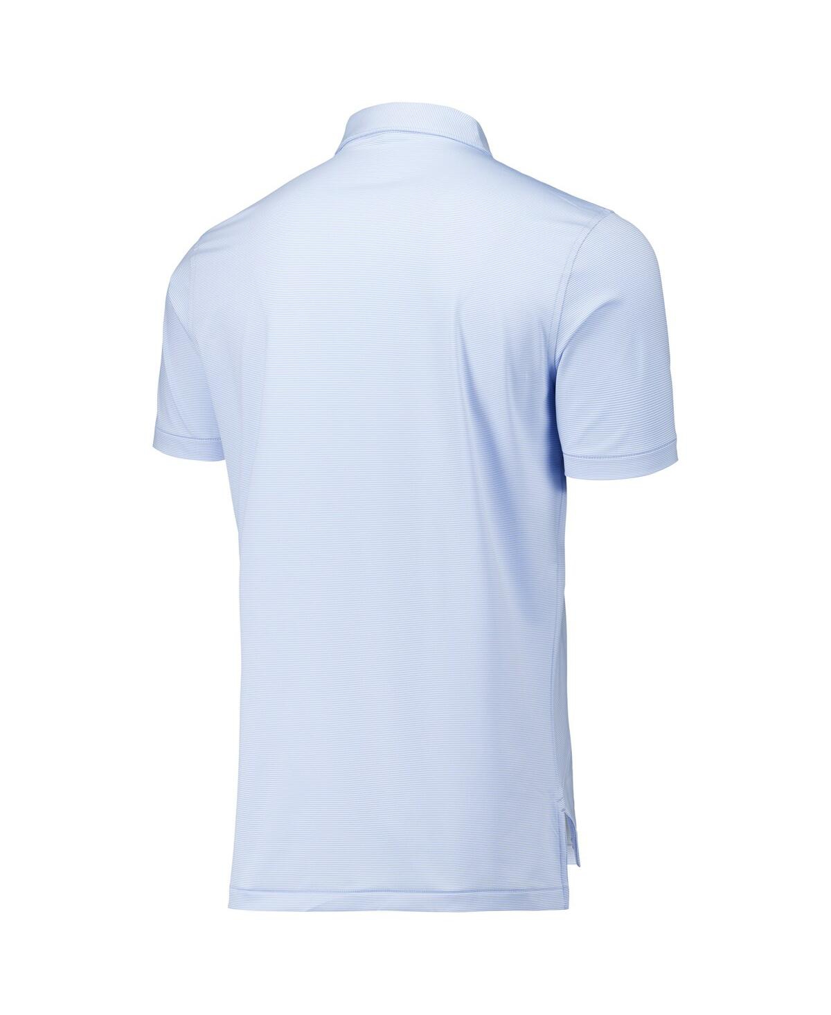 Peter Millar Men's Light Blue Texas Rangers Jubilee Stripe Stretch Jersey Polo In Light Blue