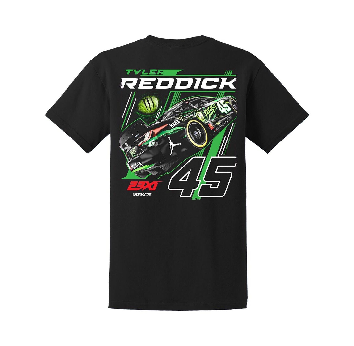 Мужская черная футболка Tyler Reddick Beast Car