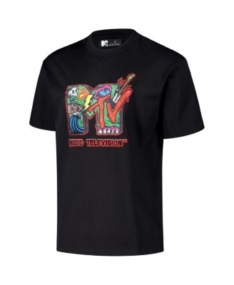 Men's Black MTV Drip Loose Fit T-Shirt