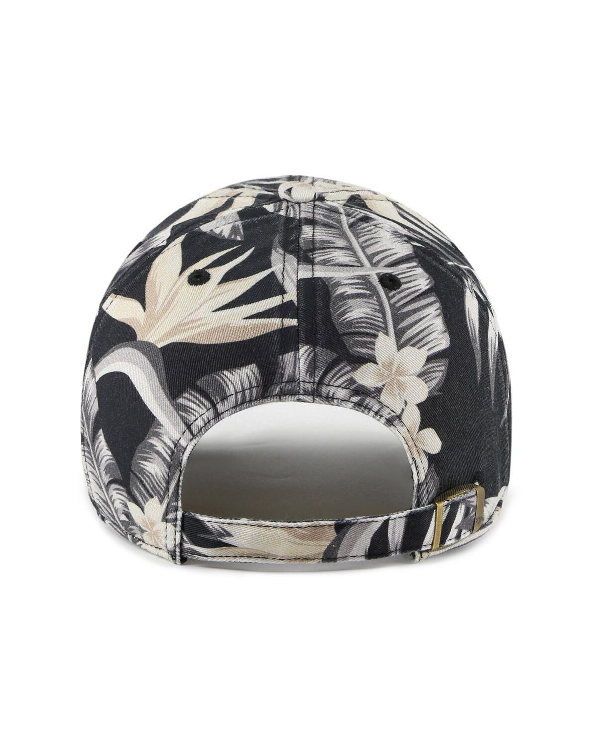 47 Brand Men's Black Atlanta Falcons Tropicalia Clean Up Adjustable Hat In Black
