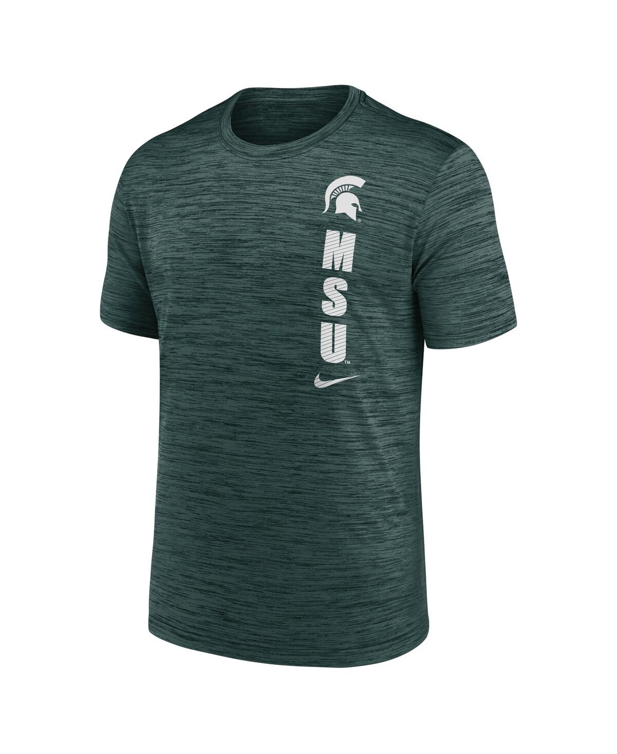 Nike Men'sMichigan State Spartans 2024 Sideline Velocity Performance T-Shirt - Green
