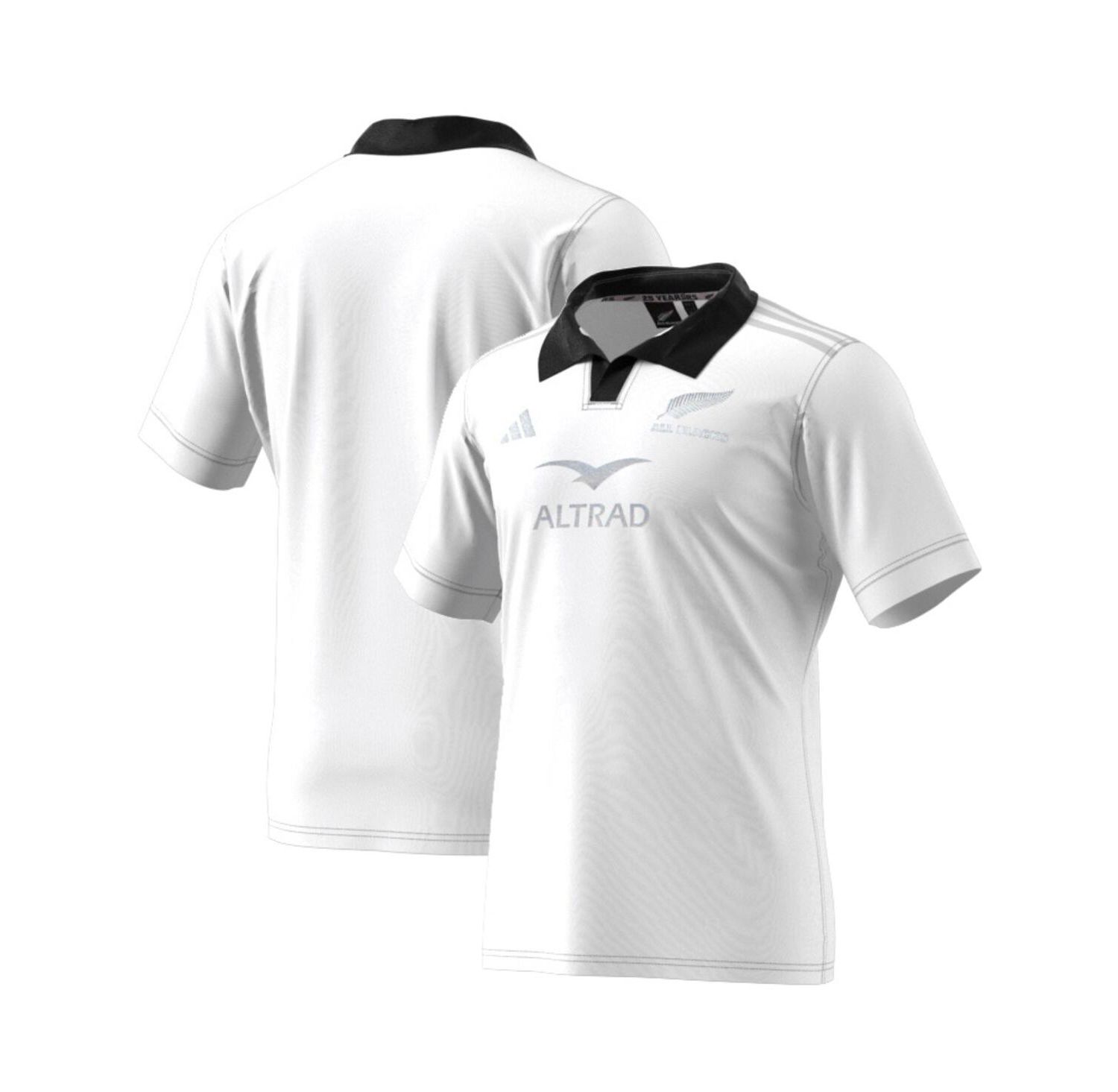 Men's White New Zealand Rugby 2024/25 Away Replica Jersey
