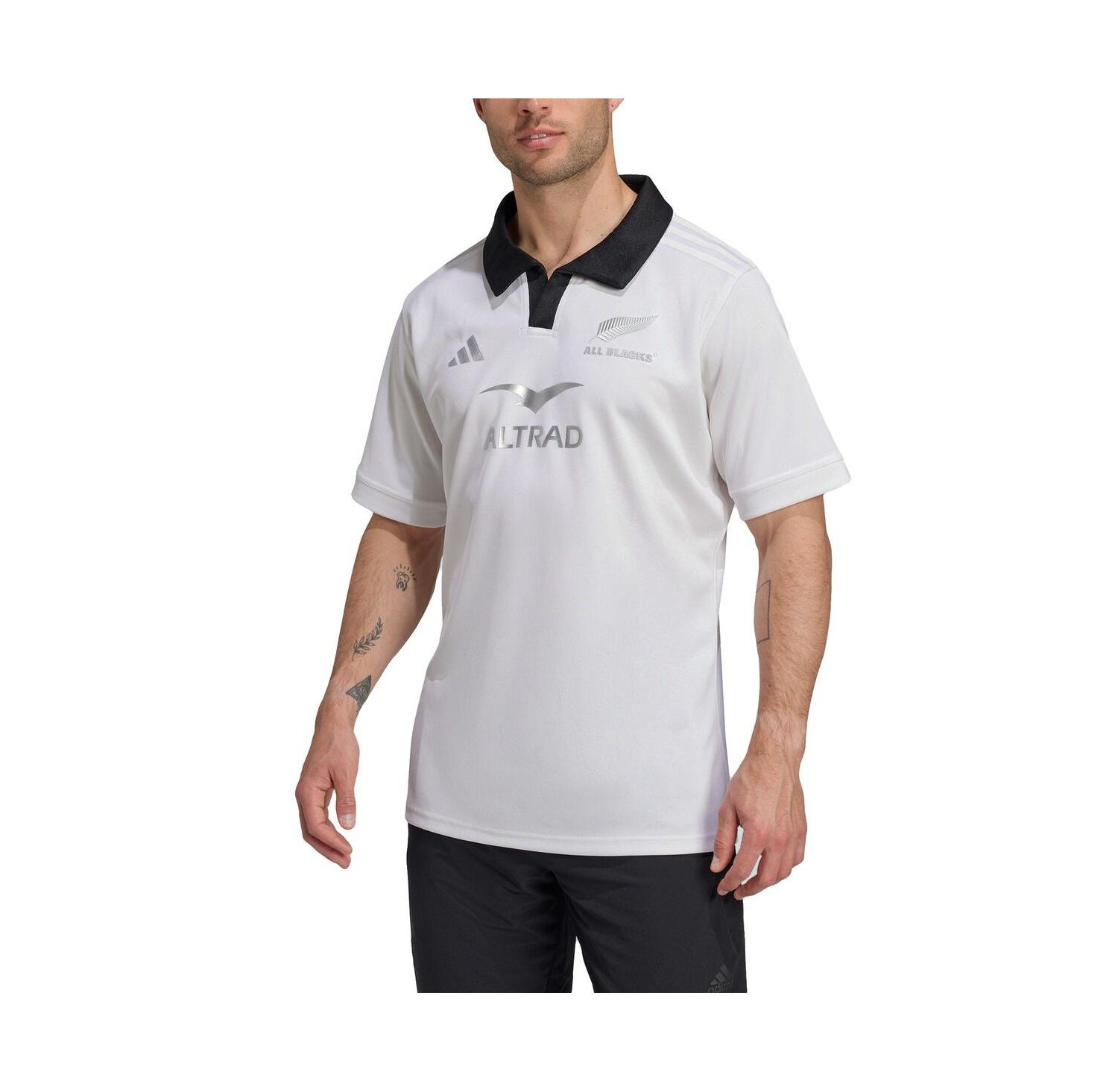 Men's White New Zealand Rugby 2024/25 Away Replica Jersey