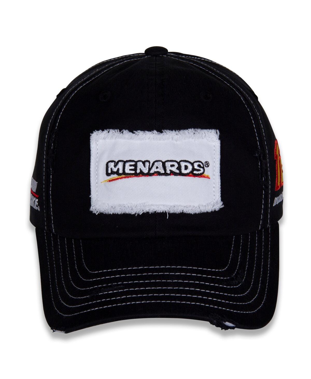 Team Penske Men's Black Ryan Blaney Menards Vintage Patch Adjustable Hat In Black