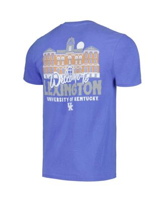 Men's and Women's Royal Kentucky Wildcats Hyper Local Welcome to Campus T-Shirt