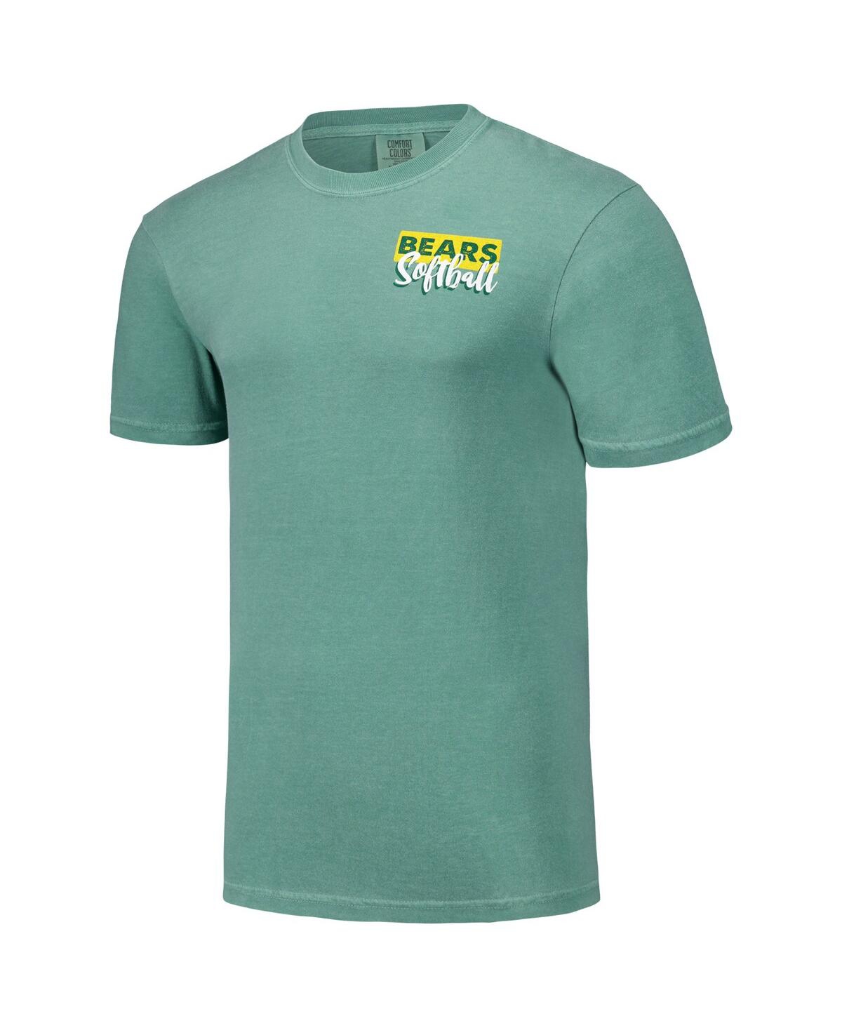Image One Men's And Women's Green Baylor Bears Gritty Softball Bats Comfort Colors T-shirt In Green
