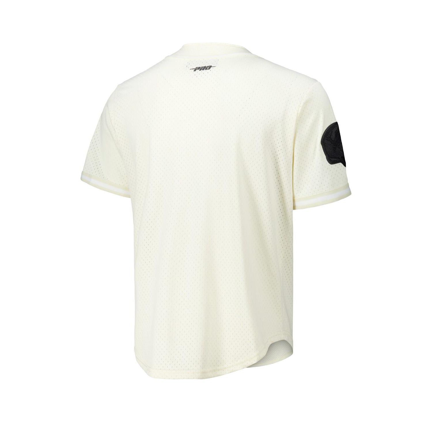 Men's Aidan Hutchinson Cream Detroit Lions Name & Number Triple Tonal Button-Up Baseball Jersey