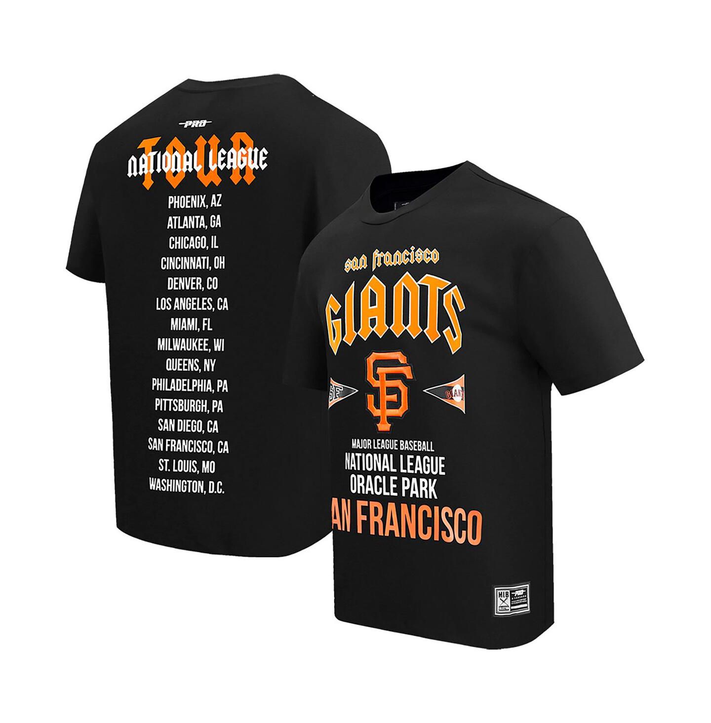 Мужская футболка Pro Standard Black San Francisco Giants Oversized City Tour — фото 1