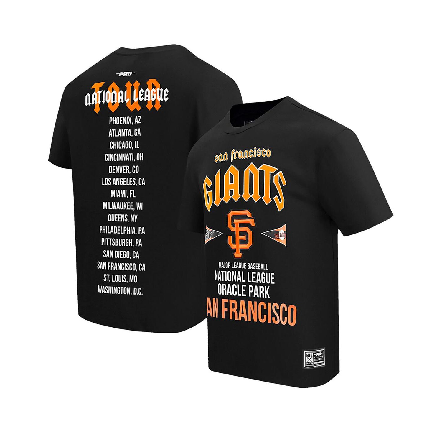 Men's Black San Francisco Giants Oversized City Tour T-Shirt