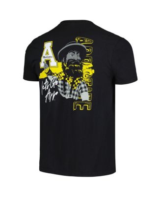 Men's Black Appalachian State Mountaineers Hyperlocal Comfort Colors T-Shirt