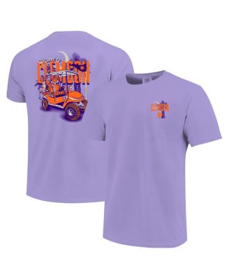 Big Boys and Girls Purple Clemson Tigers Hyperlocal Comfort Colors T-Shirt